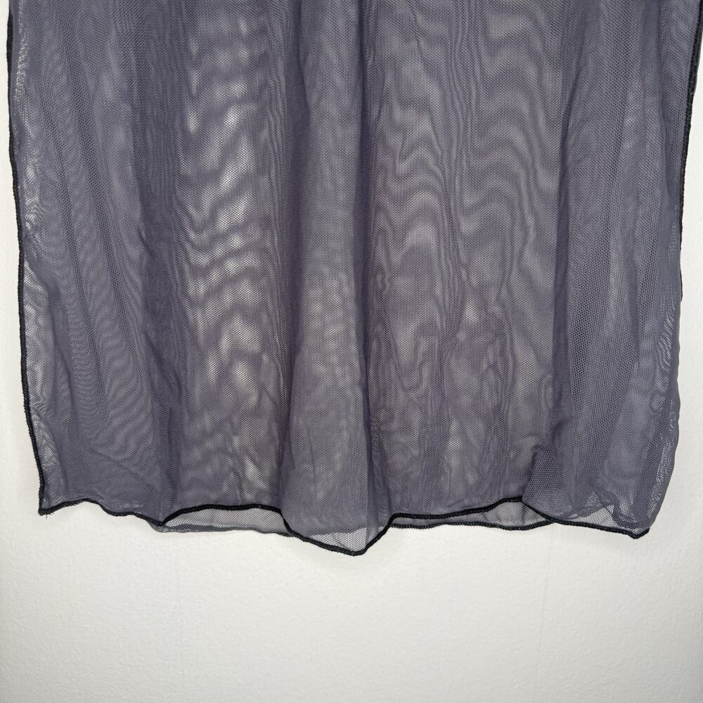 CYNTHIA ASHBY NWT Gray Sheer Mesh Lagenlook Distressed Layering Small Artwear - Picture 2 of 9